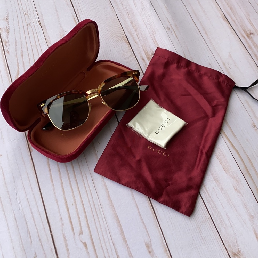 Gucci Havana Gold Sunglasses